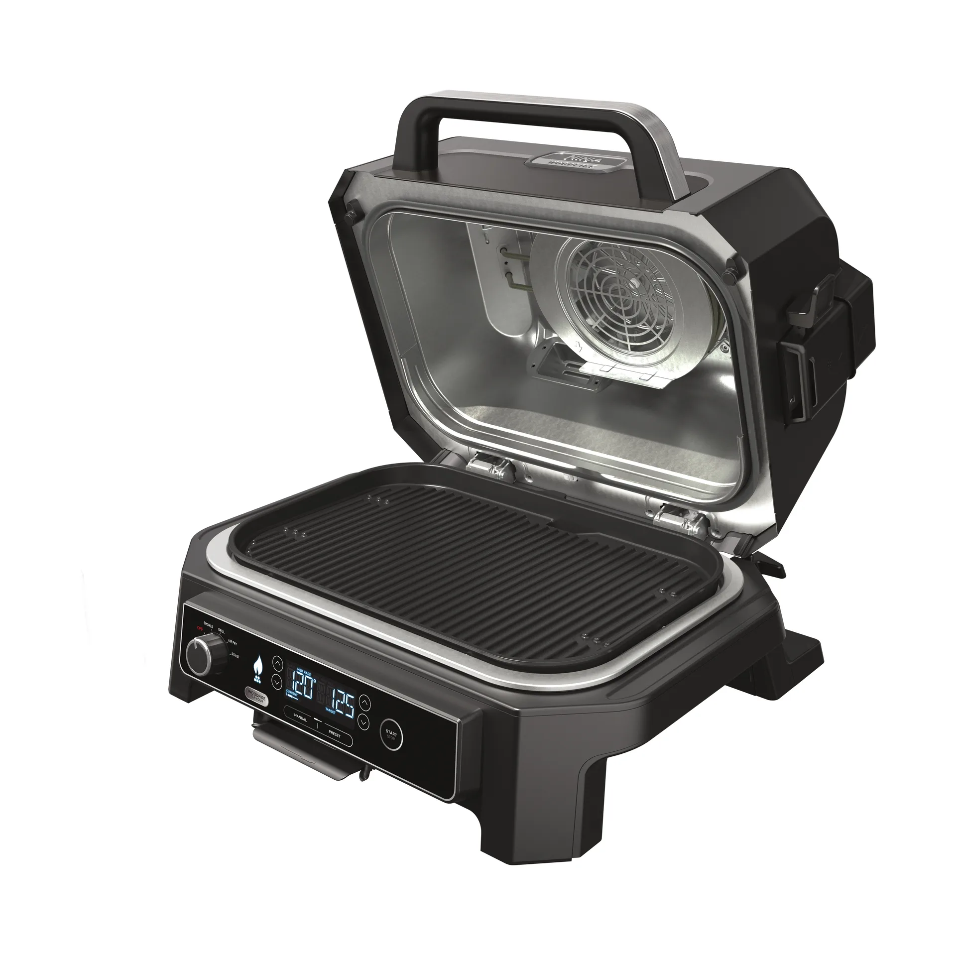 Ninja Woodfire elektrisk grill OG850EU smart cook system, Svart Ninja