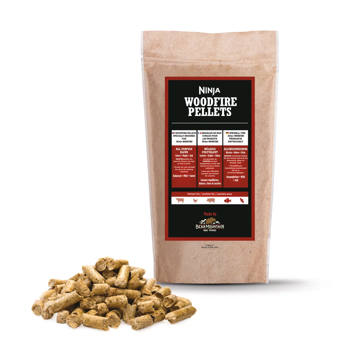 Produktfoto för Ninja Ninja Woodfire pellets All-Purpose Blend 900 g