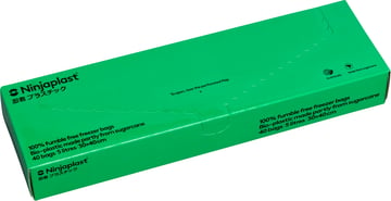 Ninjaplast Fryspåsar bioplast 5 l 40-pack Grön