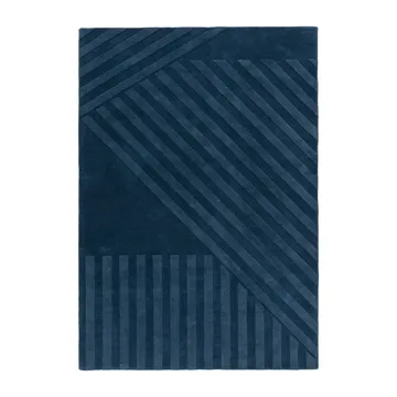 Levels Stripes ullmatta - Blå, 170x240 cm - NJRD