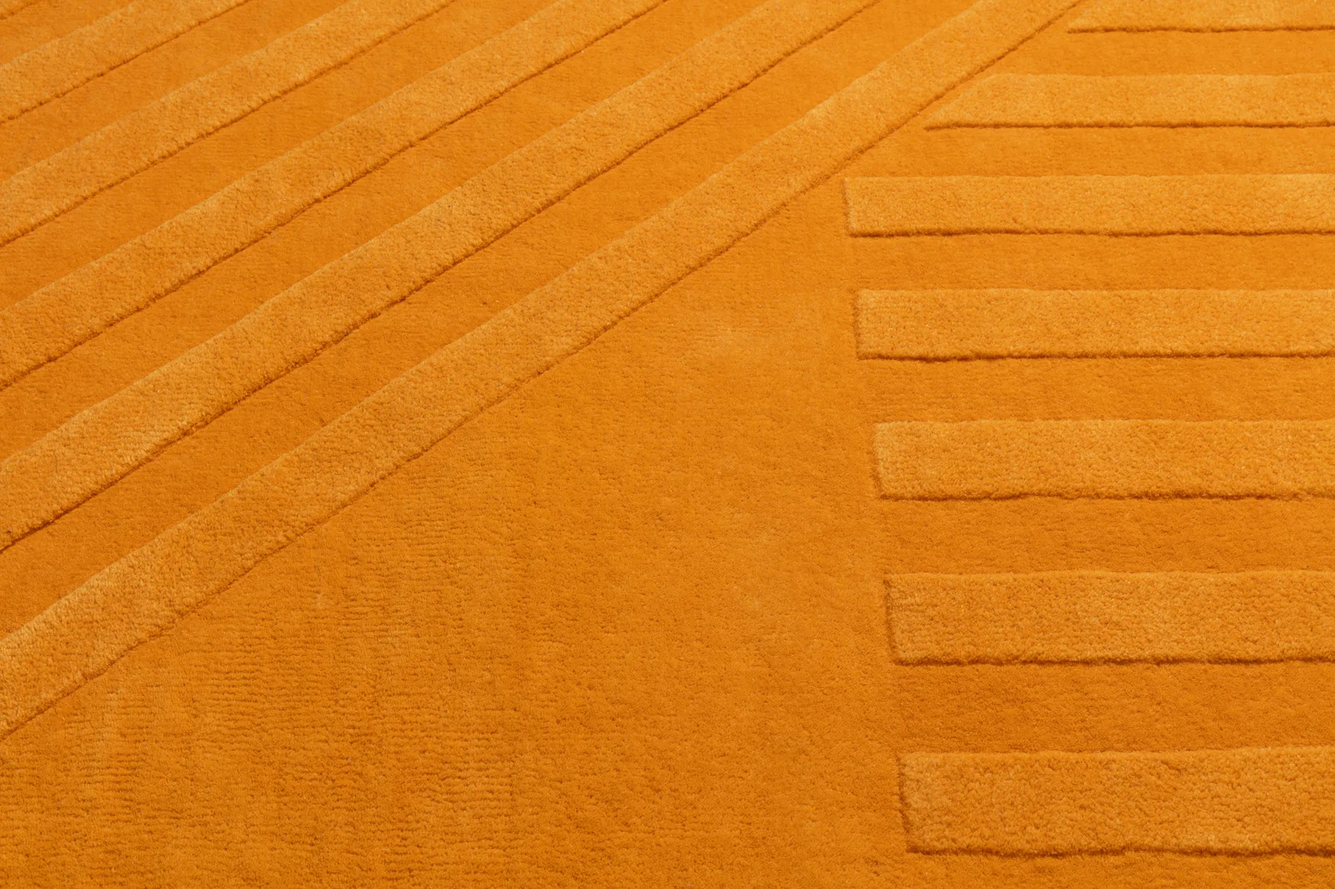Levels Stripes ullmatta, Gul, 200x300 cm NJRD