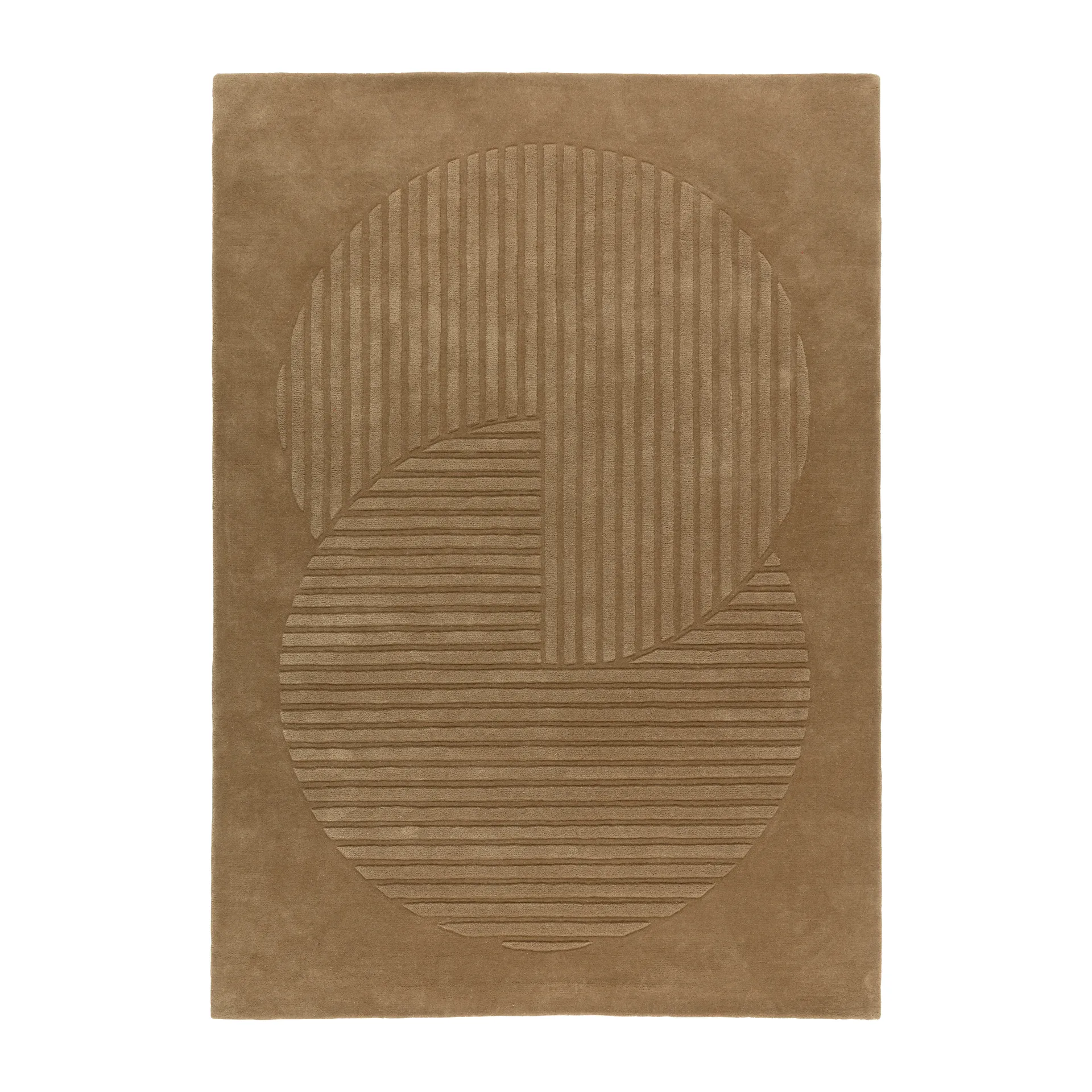 Levels ullmatta circles beige, 170x240 cm NJRD