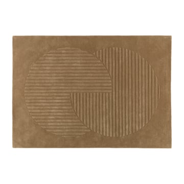 NJRD Levels ullmatta circles beige 170×240 cm