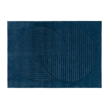 NJRD Levels ullmatta circles blå 170×240 cm