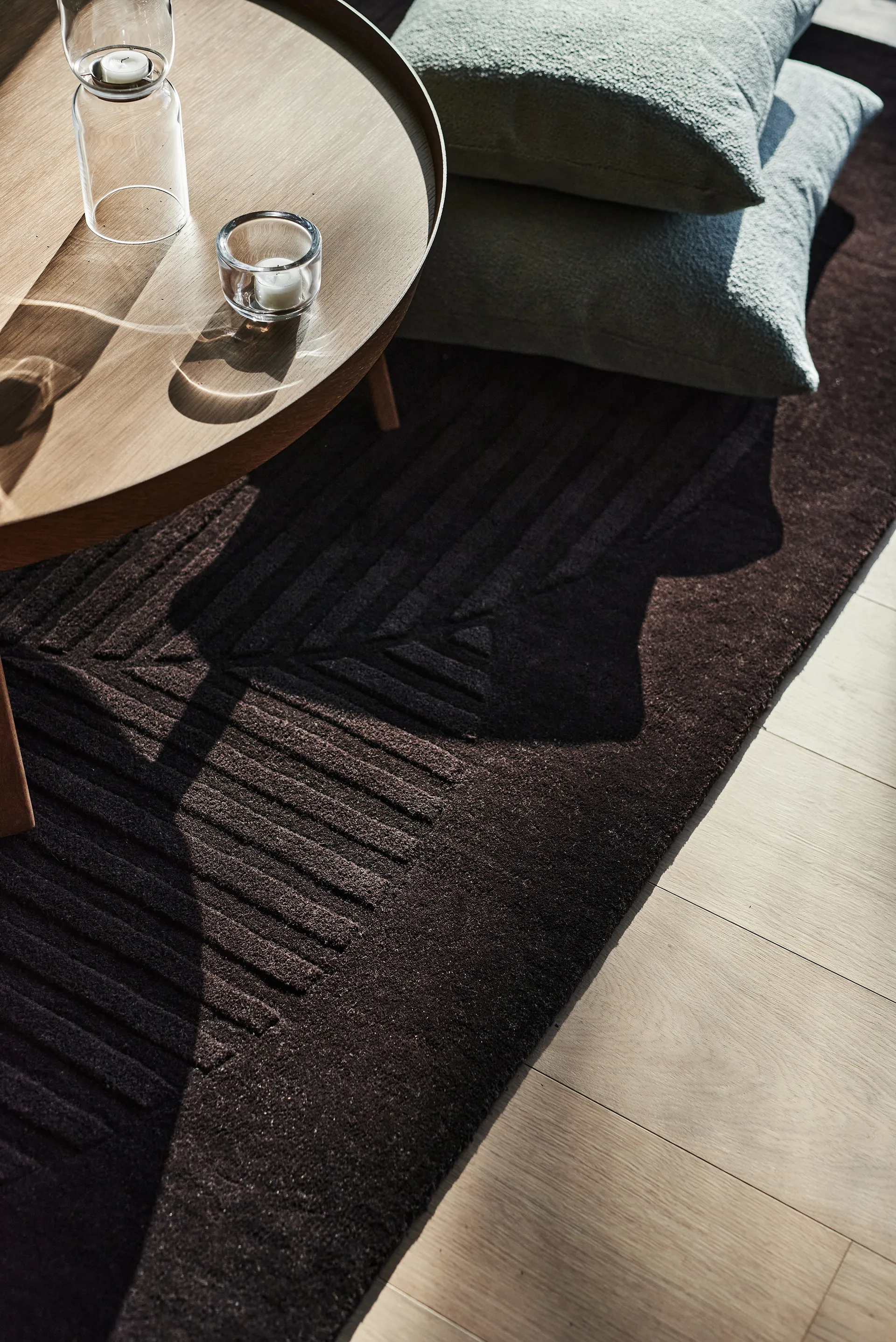 Levels ullmatta circles brun, 200x300 cm NJRD