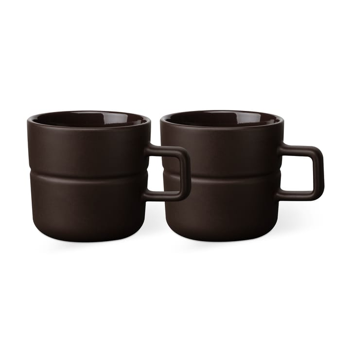 Lines mugg 30 cl 2-pack - Brun - NJRD