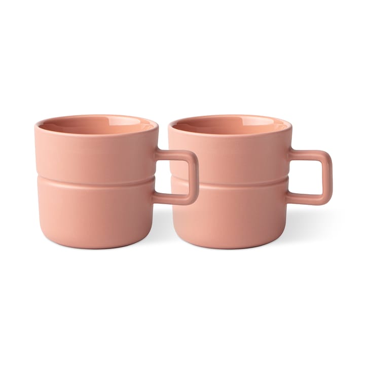 Lines mugg 30 cl 2-pack, Rosa NJRD