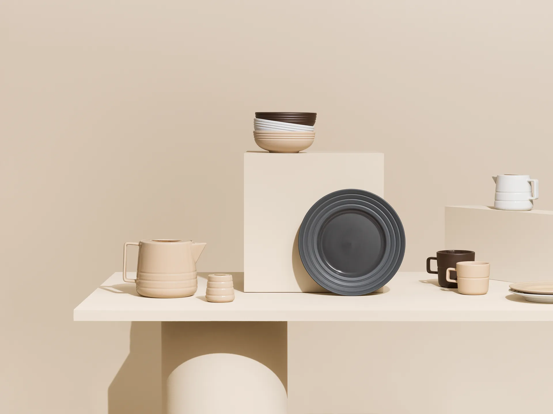 Lines sockerskål, Beige NJRD