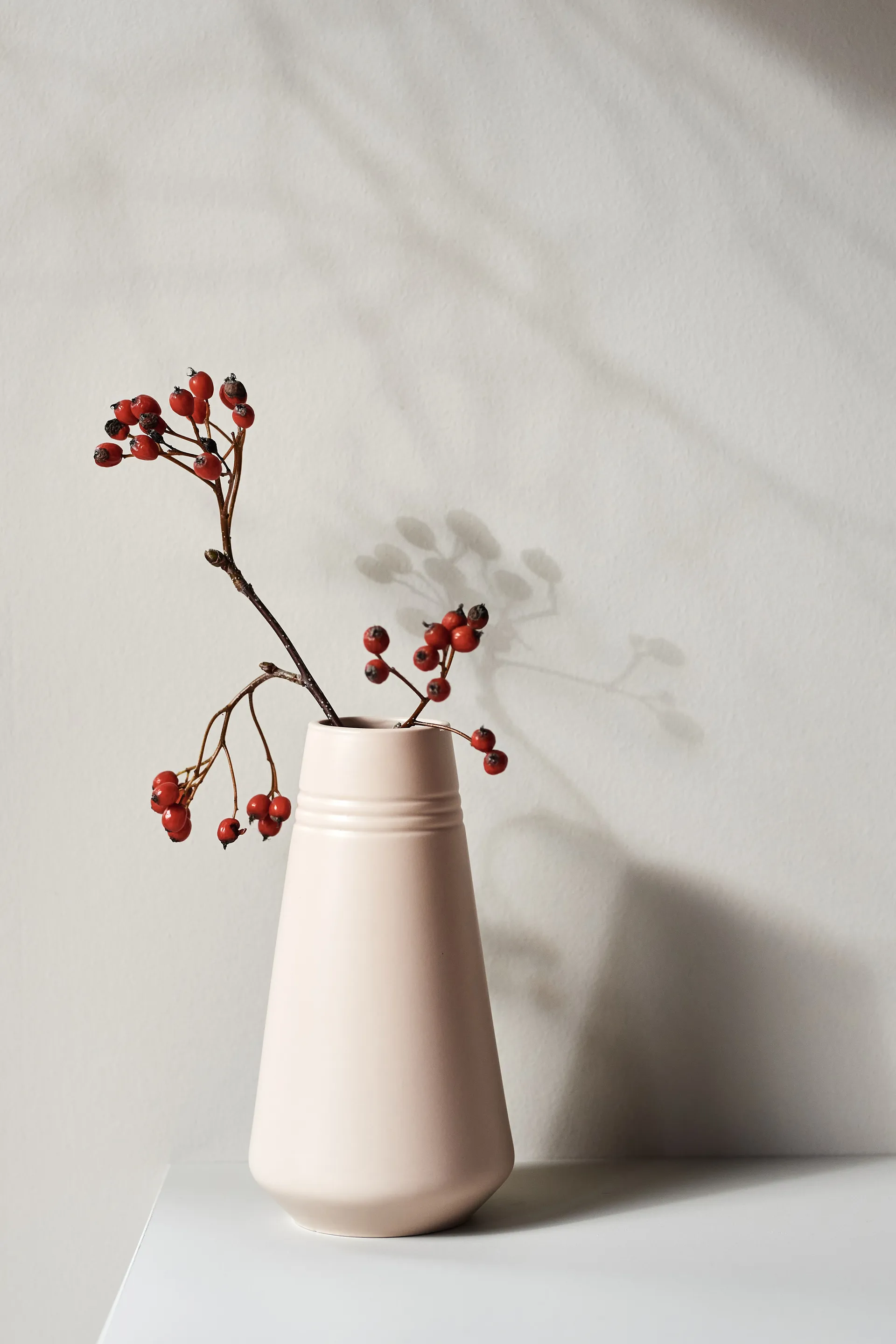 Lines vas 22 cm, Beige NJRD