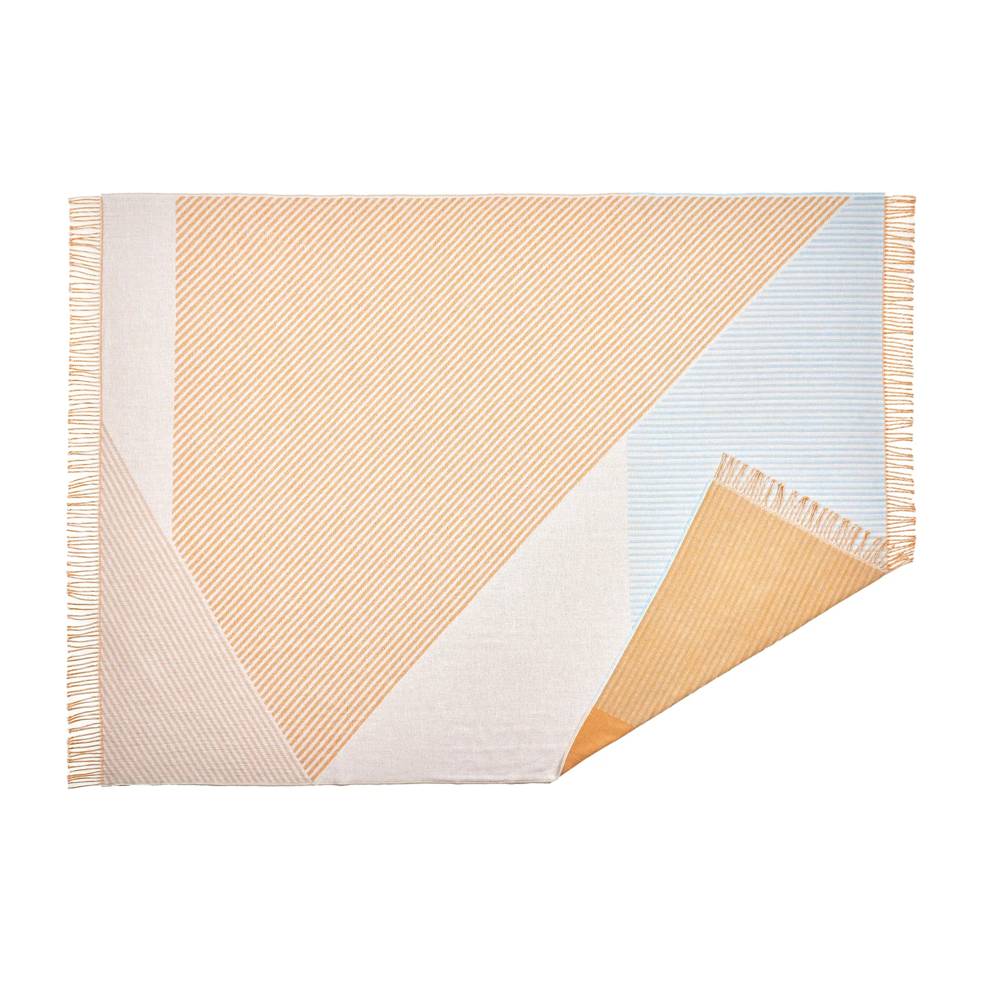 Stripes bomullspläd, Gul NJRD