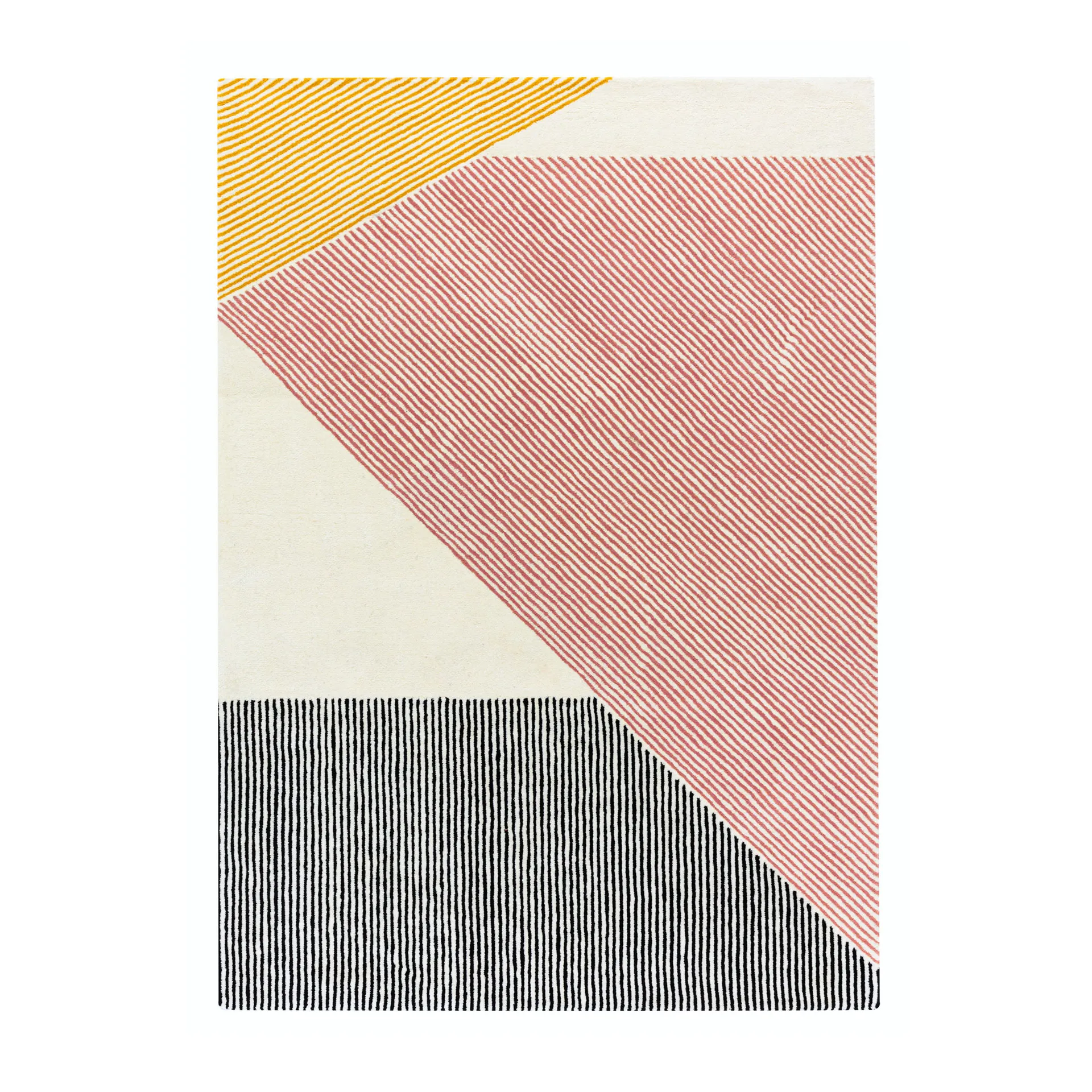Stripes ullmatta rosa, 170x240 cm NJRD