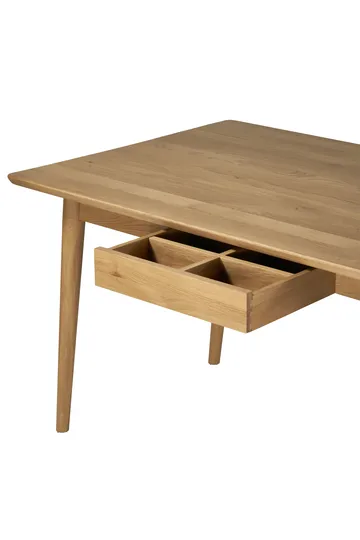 VIOR matbord 120 cm + stol 4-pack - Lackerad ek-natur - undefined - NJRD