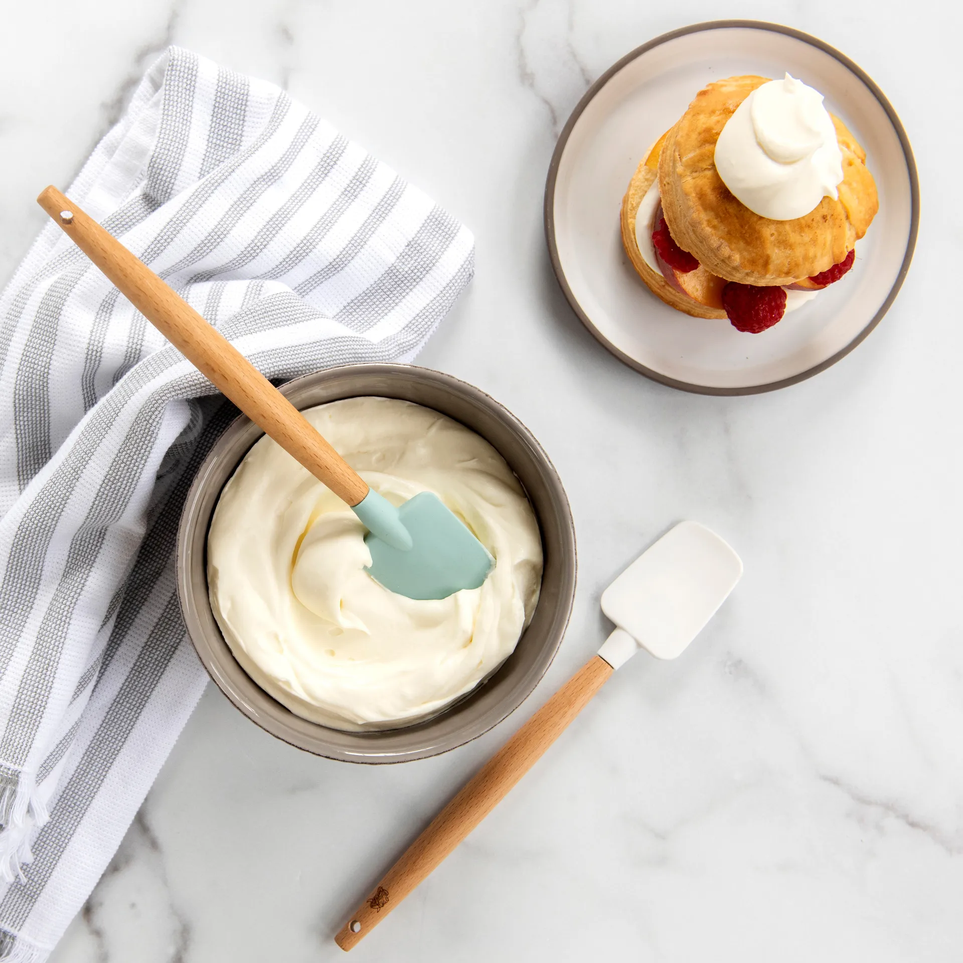 Nordic Ware minislickepott bokträ 2-pack, Vit,blå Nordic Ware