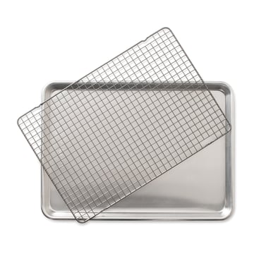 Nordic Ware Nordic Ware naturals bakplåt med grillgaller 32,7×45,4 cm