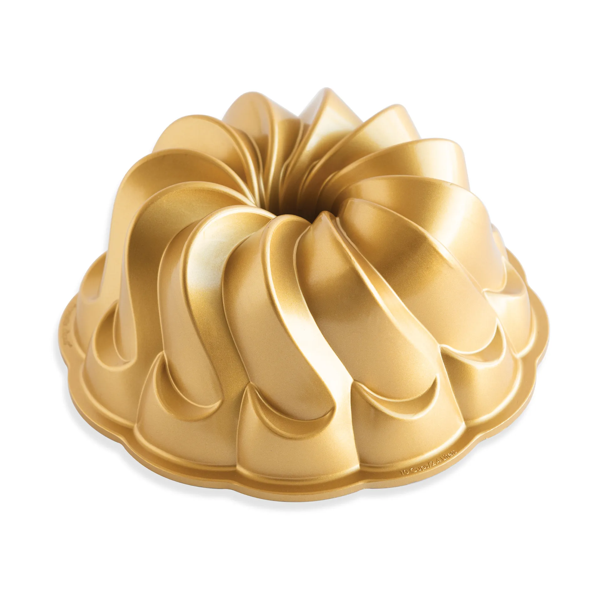 Nordic Ware piroutte bundt bakform 2,4 l, Guld Nordic Ware