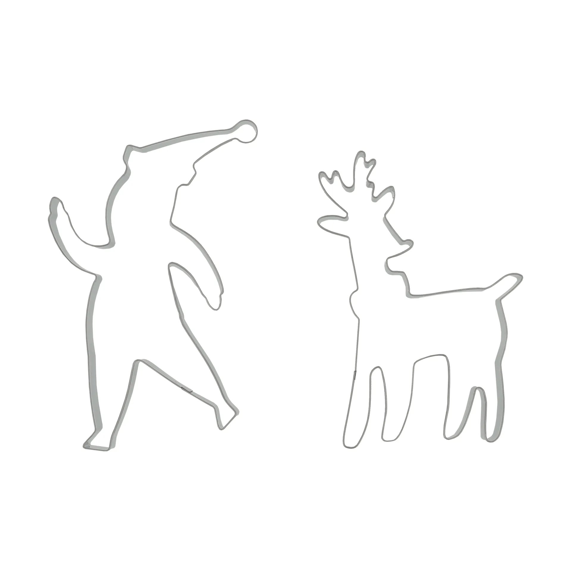 BAKE pepparkaksform, Tomte & Ren, 2 delar Nordwik