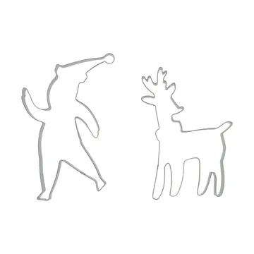 BAKE pepparkaksform - Tomte & Ren, 2 delar - Nordwik