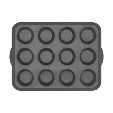 BAKE silikonform med förstärkt ram - Muffins, 12st - Nordwik