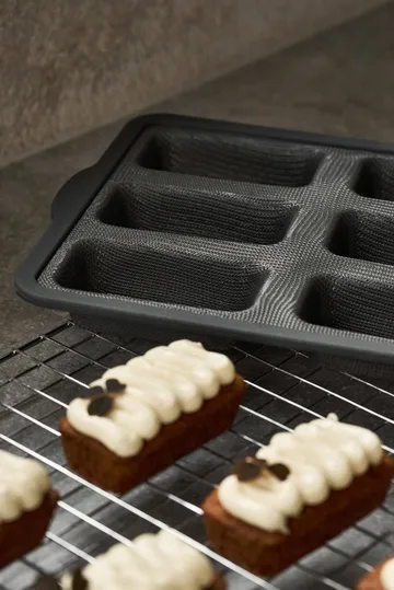 BAKE silikonform med förstärkt ram - Rektangulär, 6st, 26,2x22,1 cm - Nordwik