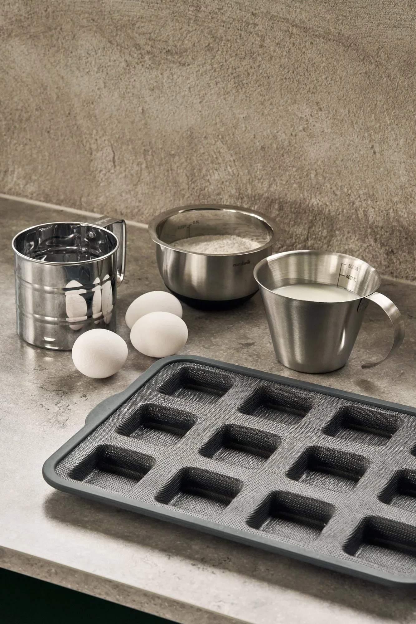 BAKE silikonform med förstärkt ram, Rektangulär, 6st, 36x26 cm Nordwik
