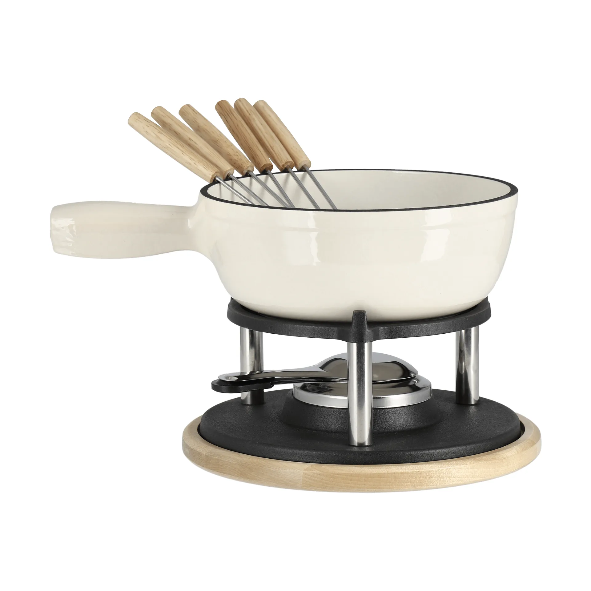 Nordwik Fonduegryta emaljerad Creme, 1,8 L
