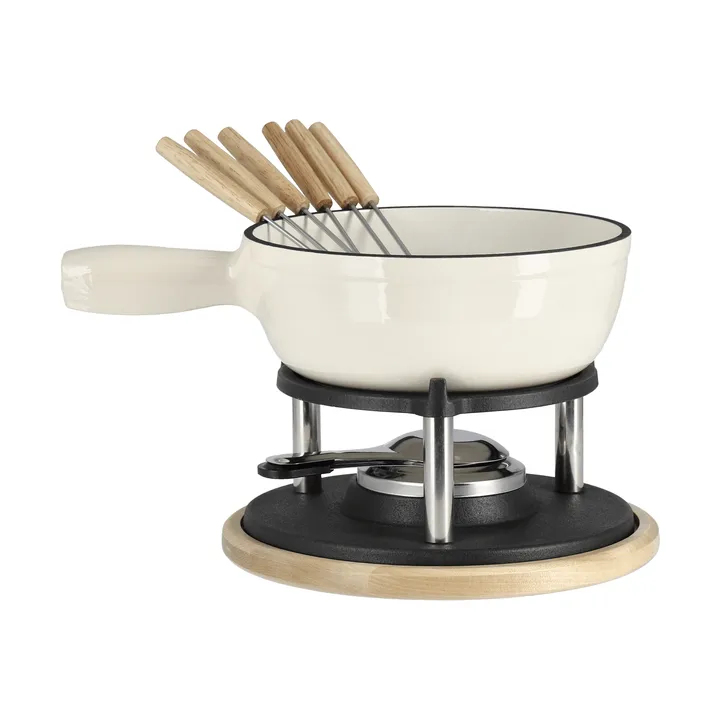 Fonduegryta emaljerad - Creme, 1,8 L - Nordwik