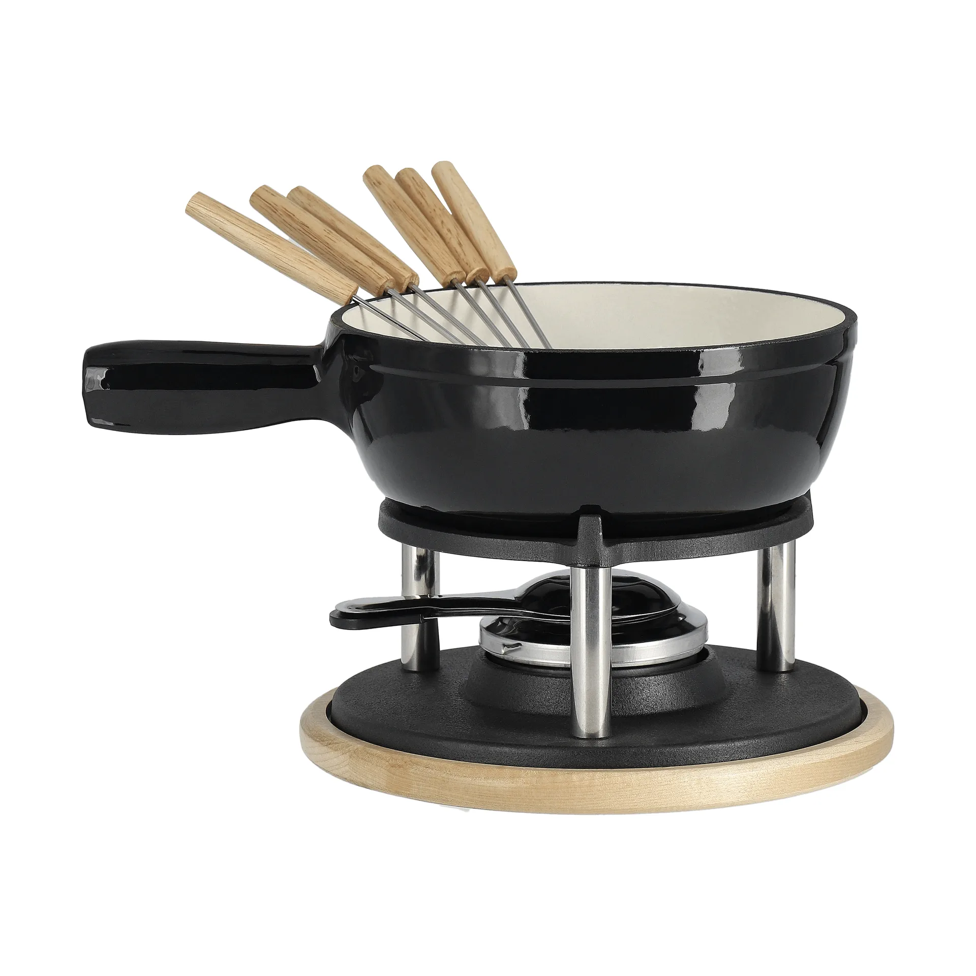 Fonduegryta emaljerad, Svart, 1,8 L Nordwik