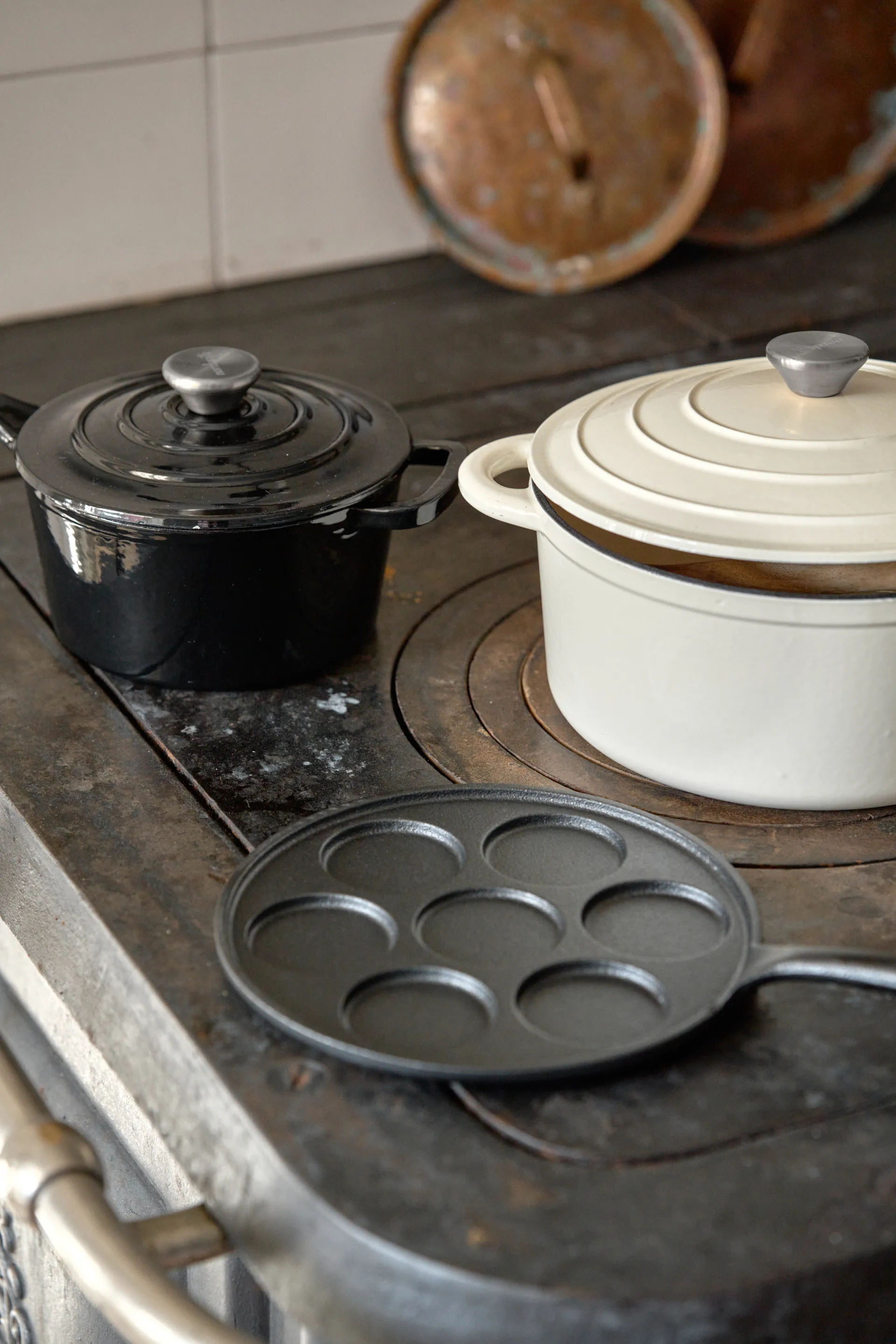 Nordwik gjutjärnsgryta rund 5 l, Creme Nordwik