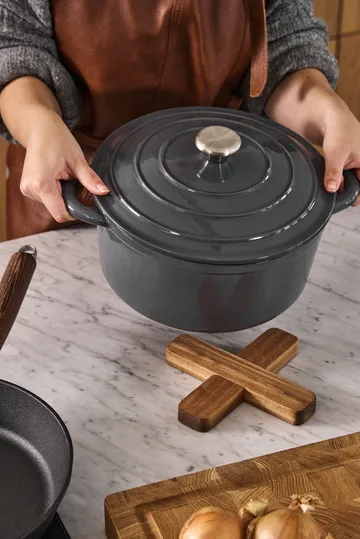 Nordwik gjutjärnsgryta rund 5 l - Grå - Nordwik