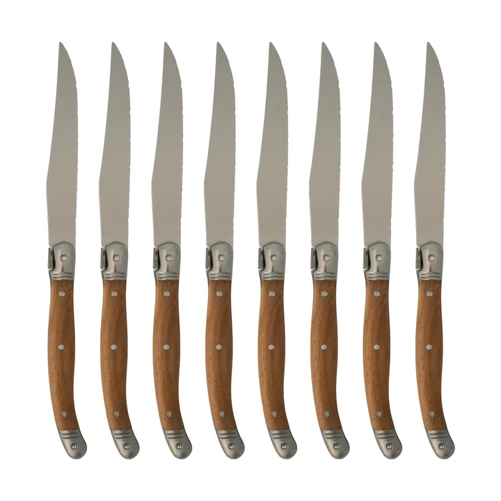 Nordwik grillkniv 8-pack - Rostfritt stål-trä - Nordwik