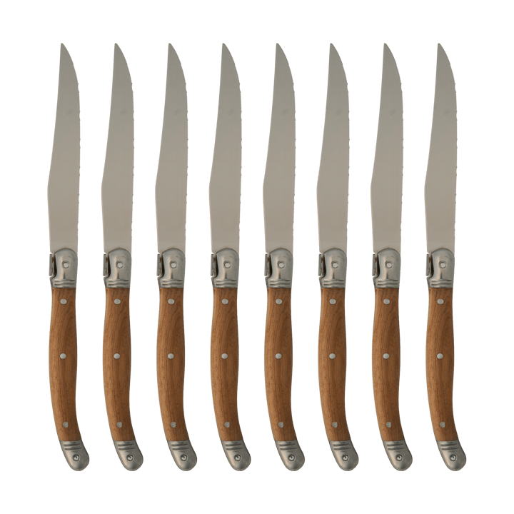 Nordwik grillkniv 8-pack - Rostfritt stål-trä - Nordwik