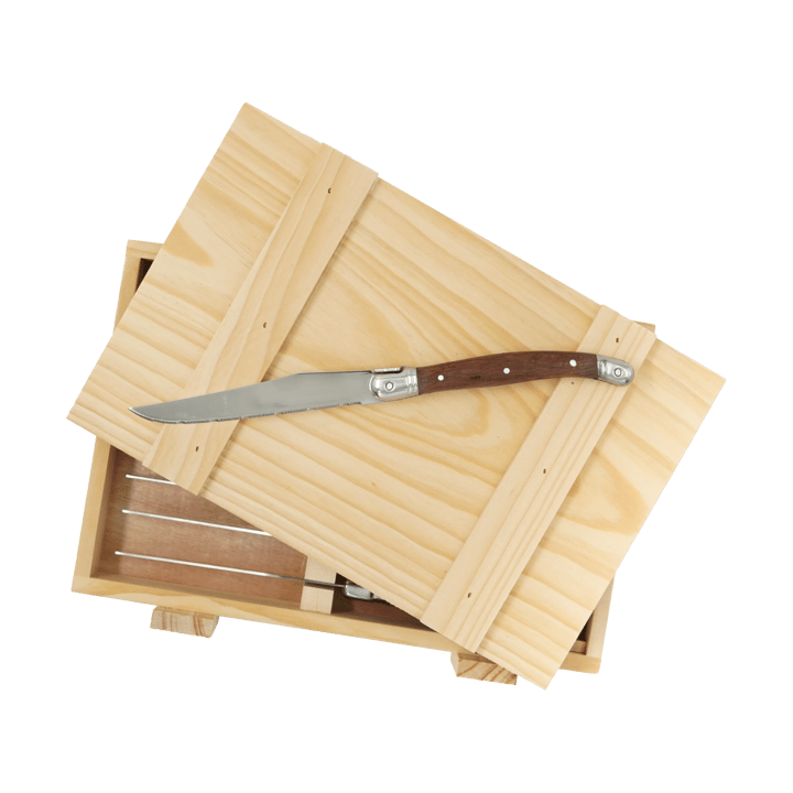 Nordwik grillkniv 8-pack, Rostfritt stål-trä Nordwik