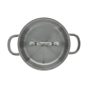 Nordwik gryta med glaslock 2,5 L - Rostfritt stål - Nordwik