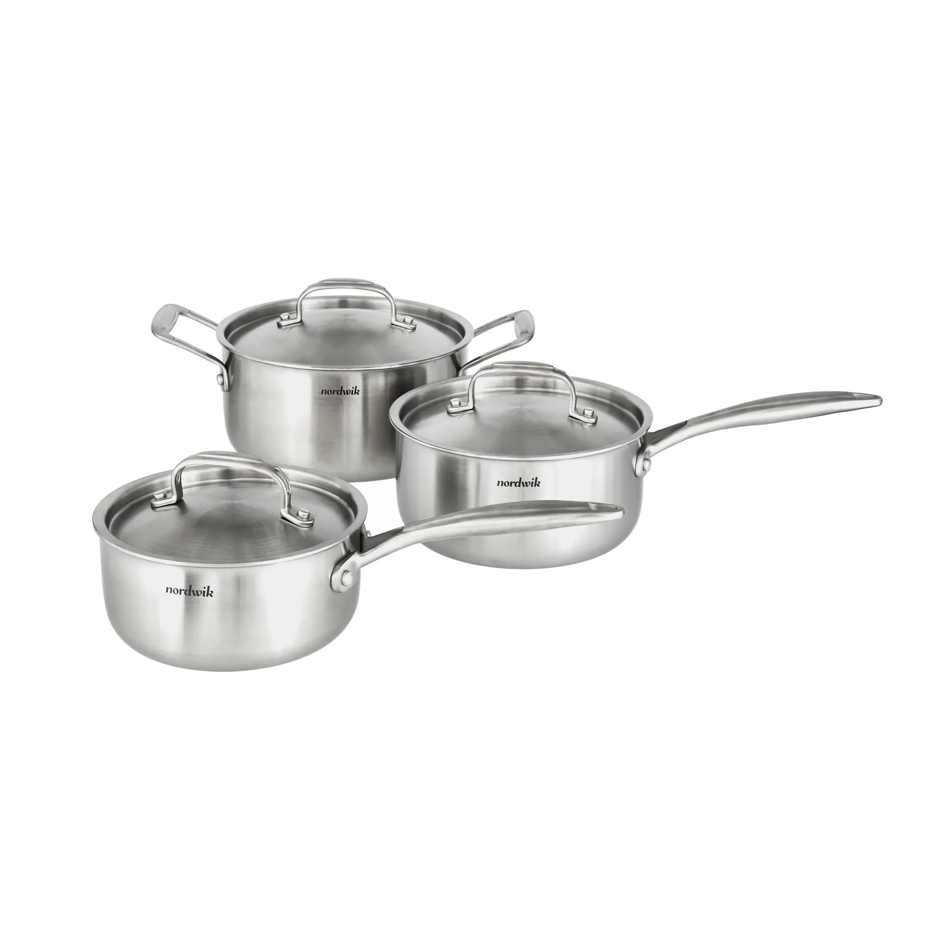 Nordwik Nordwik grytset 3-ply 3 delar 1,5 l, 2 l, 3 l