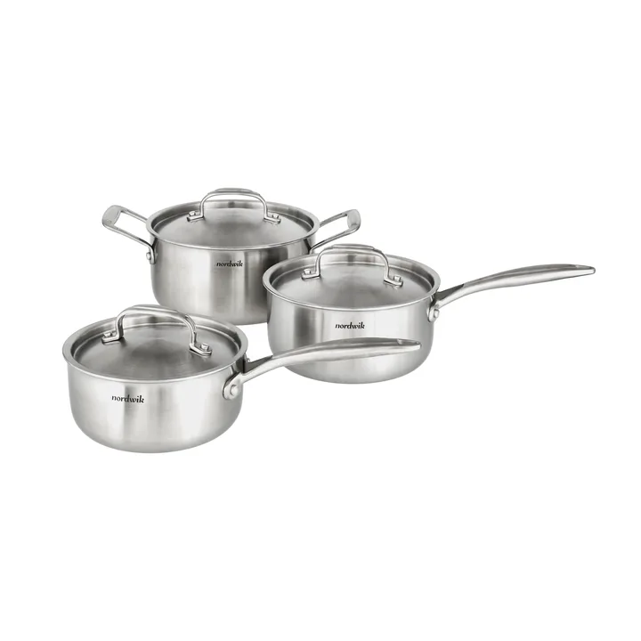 Nordwik grytset 3-ply 3 delar - 1,5 l, 2 l, 3 l - Nordwik