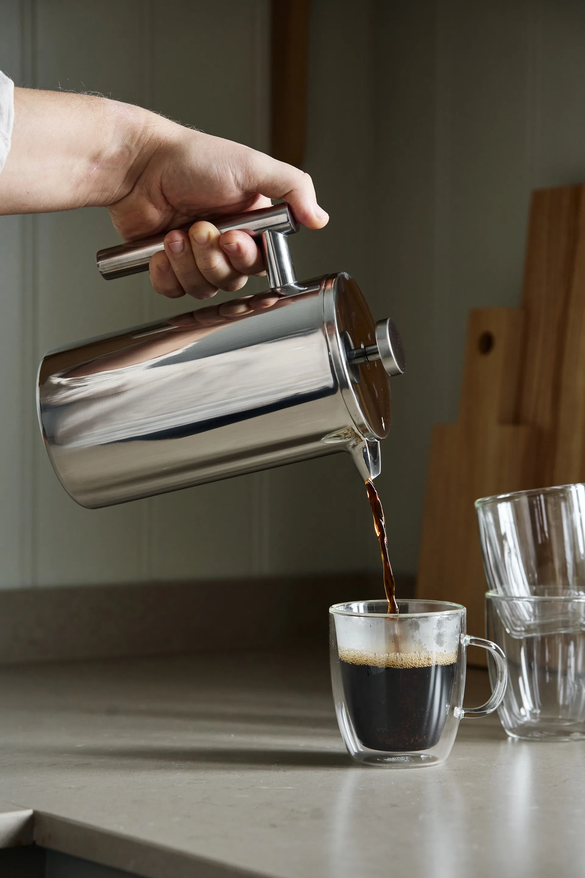 Nordwik kaffepress rostfritt stål, 8 koppar Nordwik