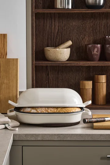 Nordwik Levain brödform emaljerad 39x26 cm - Creme - Nordwik