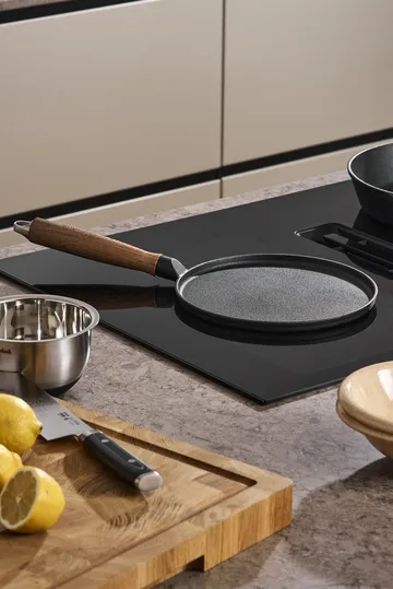 Nordwik pannkakspanna gjutjärn med trähandtag - 23 cm - Nordwik