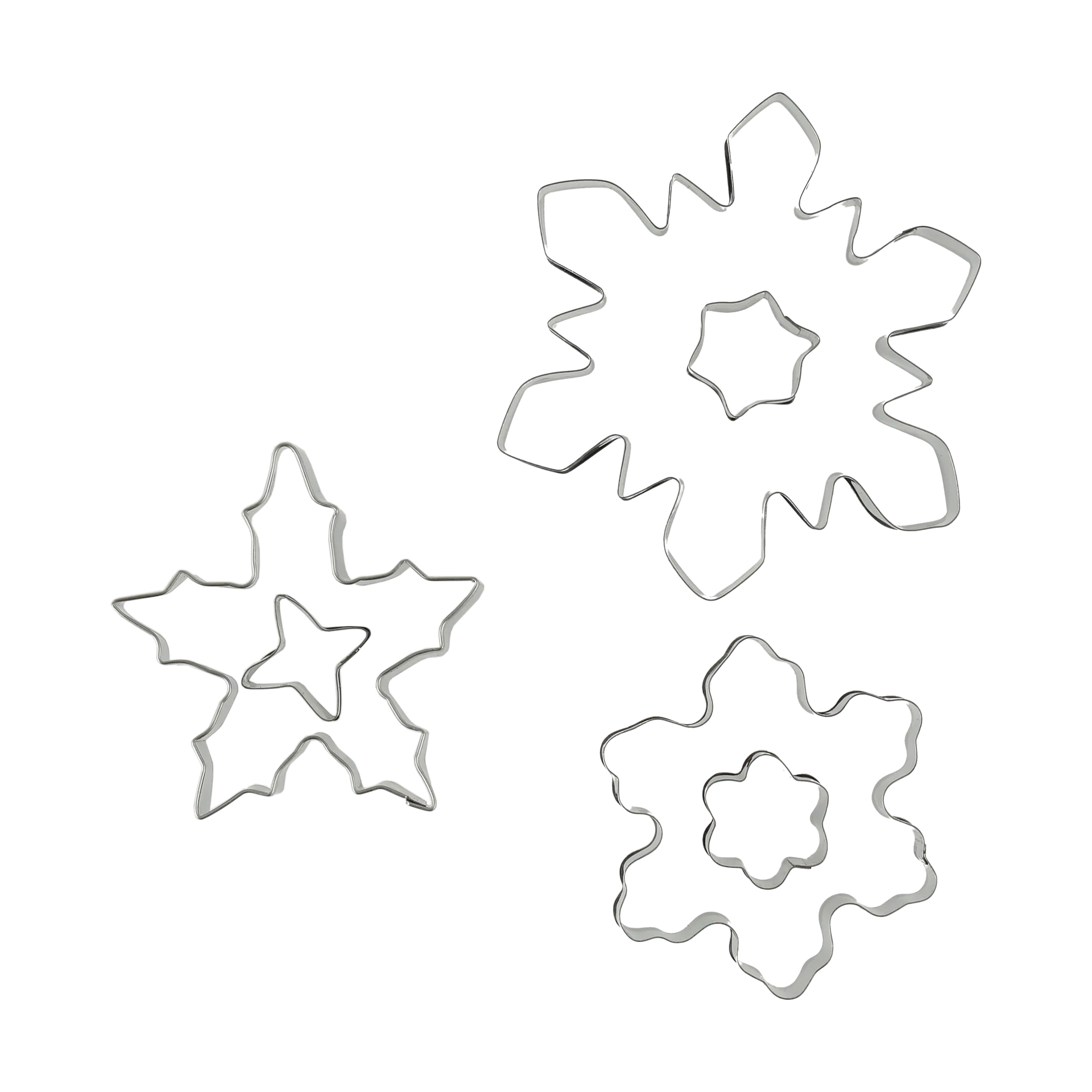 Nordwik pepparkaksform 3-delar, Snöflinga Nordwik