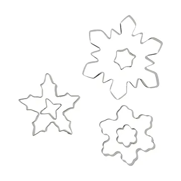 Nordwik pepparkaksform 3-delar - Snöflinga - Nordwik
