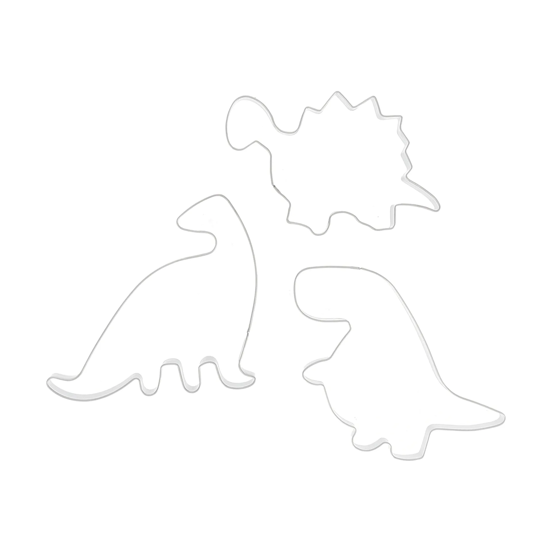Nordwik pepparkaksform dinosaurie 3 delar, Rostfritt stål Nordwik
