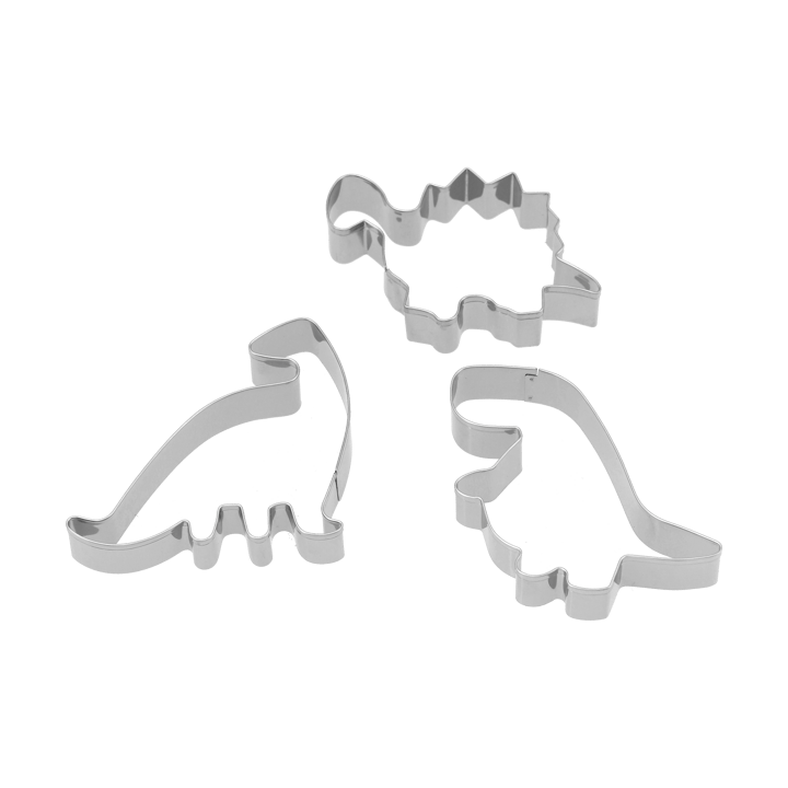 Nordwik pepparkaksform dinosaurie 3 delar, Rostfritt stål Nordwik