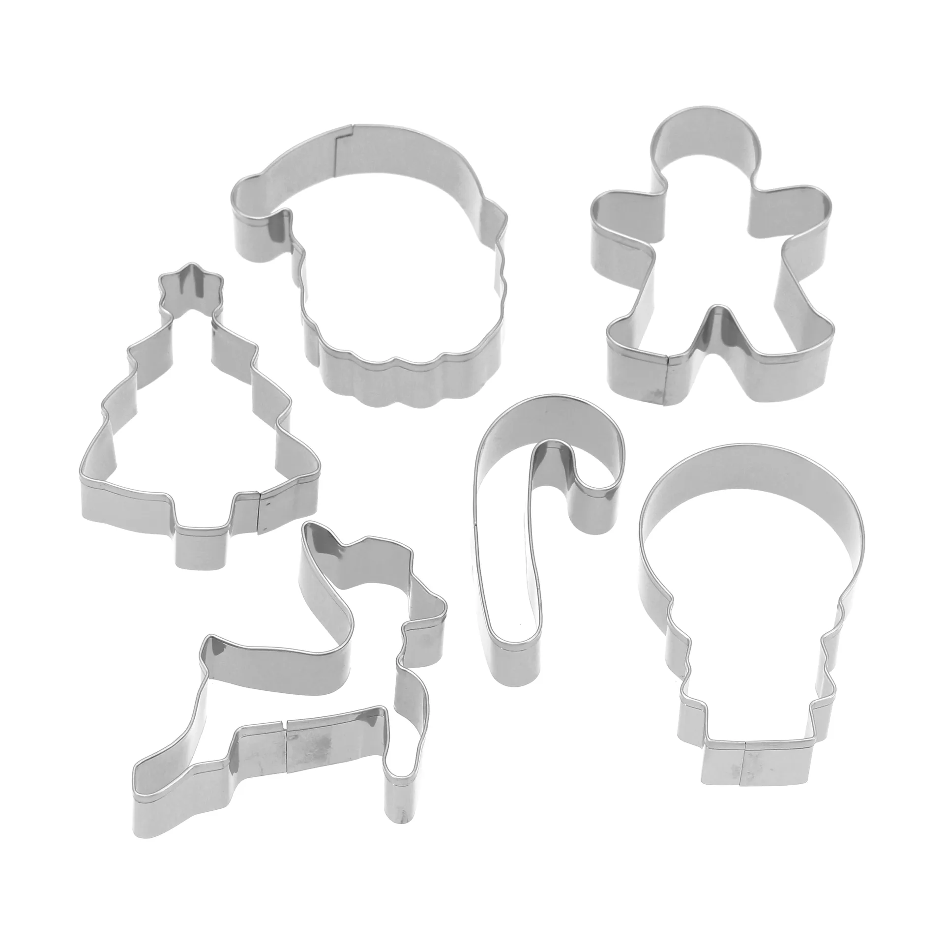 Nordwik pepparkaksform jul 6 delar, Rostfritt stål Nordwik