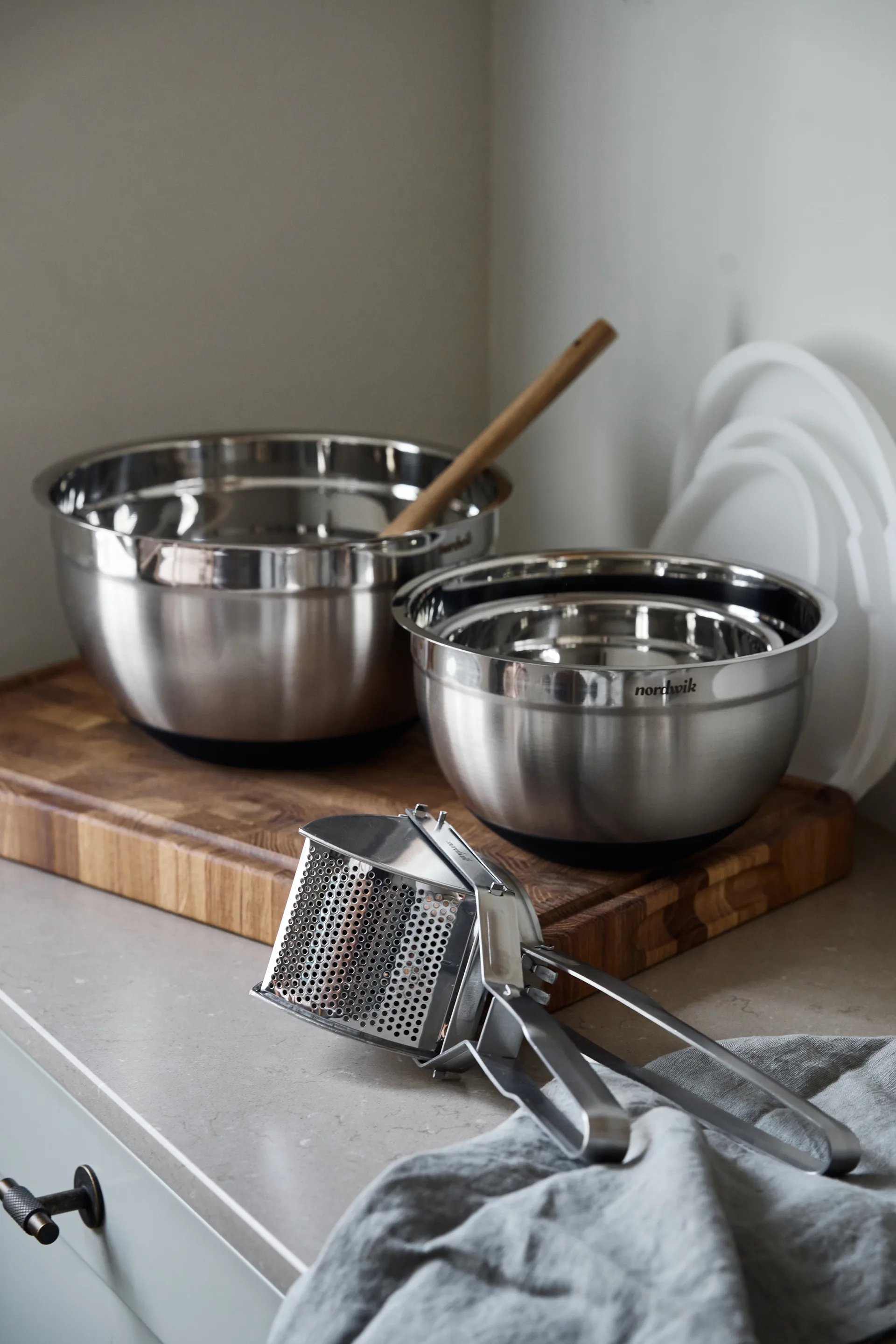 Nordwik potatispress rostfritt stål, 28,5 cm Nordwik