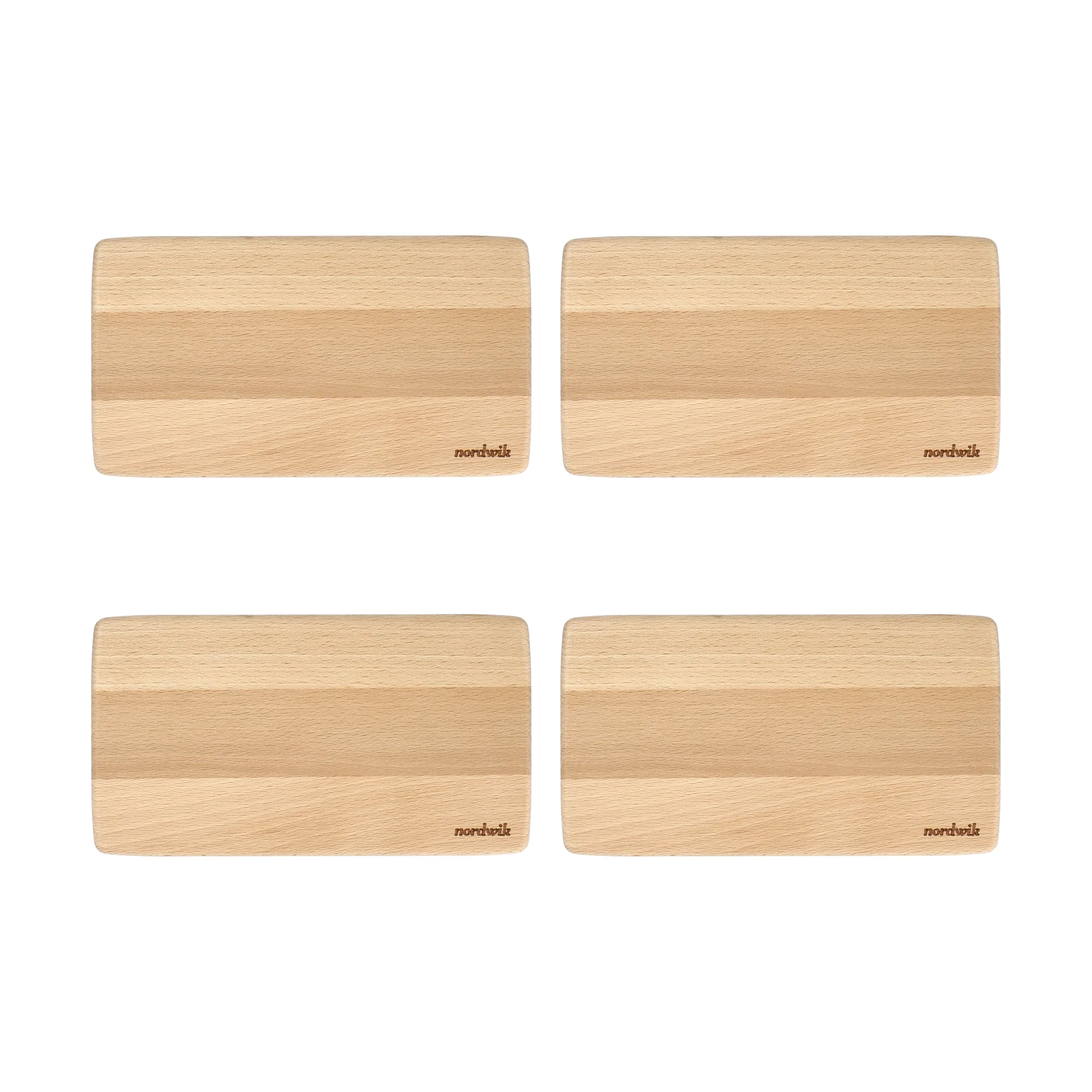Nordwik smörgåsbricka bok 4-pack, 20x11x0,8cm Nordwik