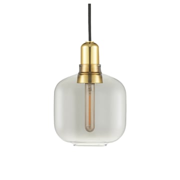 Normann Copenhagen Amp lampa liten Smoke-mässing