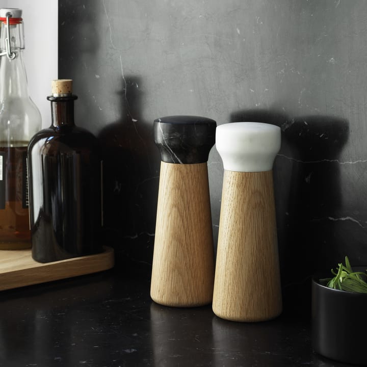 Craft saltkvarn ek-vit marmor, liten Normann Copenhagen