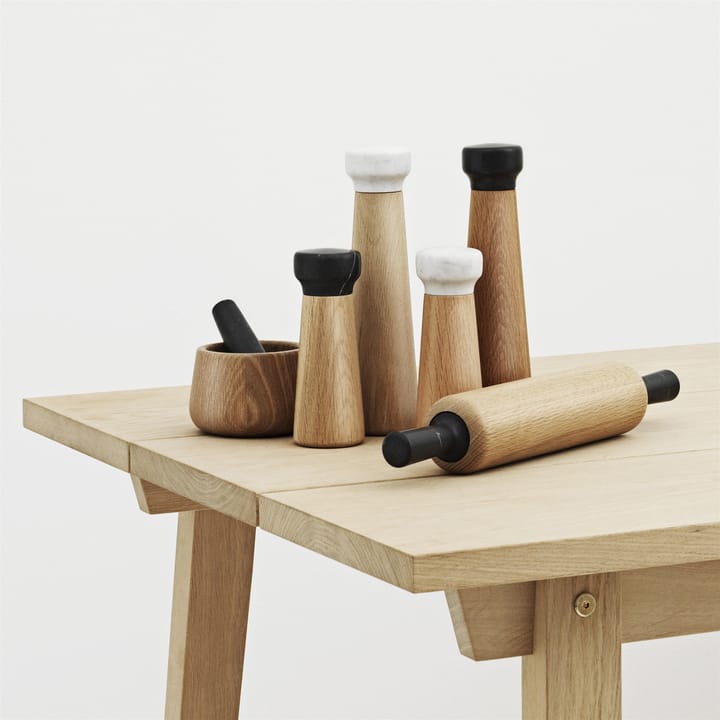 Craft saltkvarn ek-vit marmor, liten Normann Copenhagen