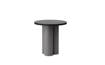 Läs mer om Normann Copenhagen Dit sidobord Ø40 cm Grå-Svart-marquina