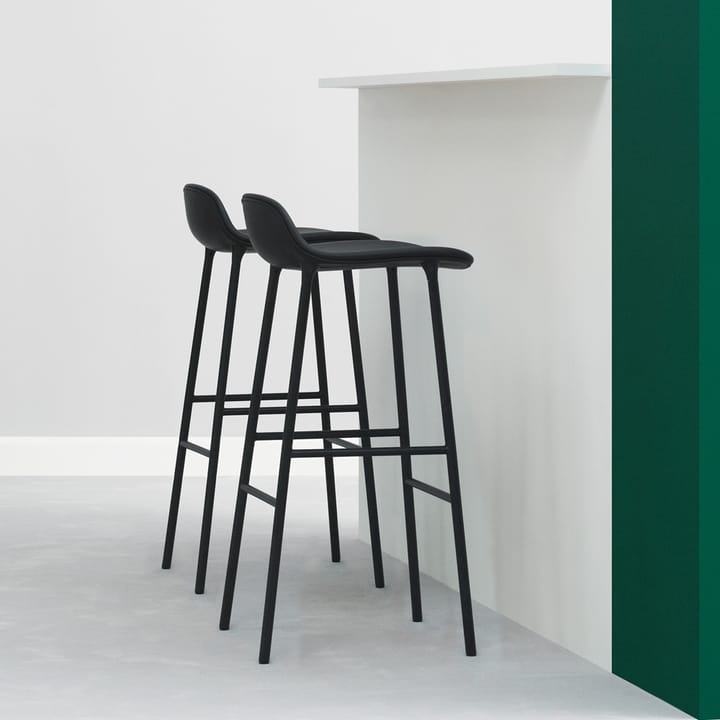 Form barstol hög, blue, blålackerad stålben Normann Copenhagen